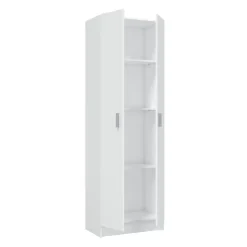 Armario auxiliar blanco de melamina con 2 puertas 007144O