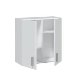 Armario auxiliar de colgar de 2 puertas acabado en blanco 005148O