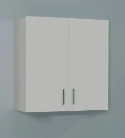Armario auxiliar de colgar de 2 puertas acabado en blanco 005148O