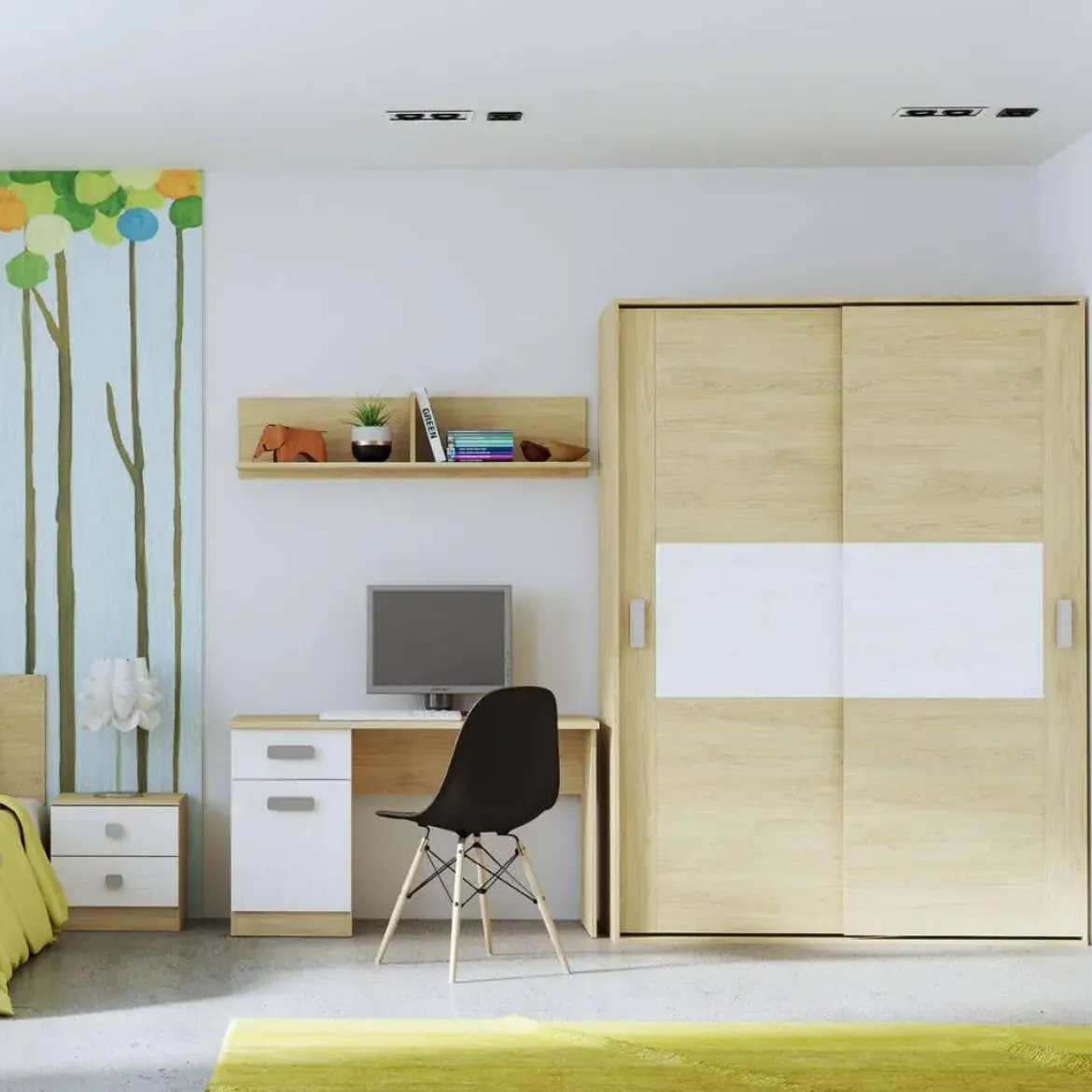 Armario con 2 Puertas Correderas 150 cm DONALD