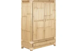 Armario de Bambú y Ratán Natural 2 Puertas MB-221750