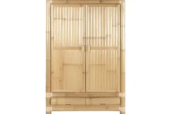 Armario de Bambú y Ratán Natural 2 Puertas MB-221750