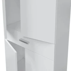 Armario de Baño Blanco con 4 Puertas y 1 Cajón ARUBA 305280BO