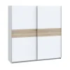 Armario de Dormitorio 200 cm 2 Puertas Correderas Blanco Roble Sonoma WNPS323E1-Q89