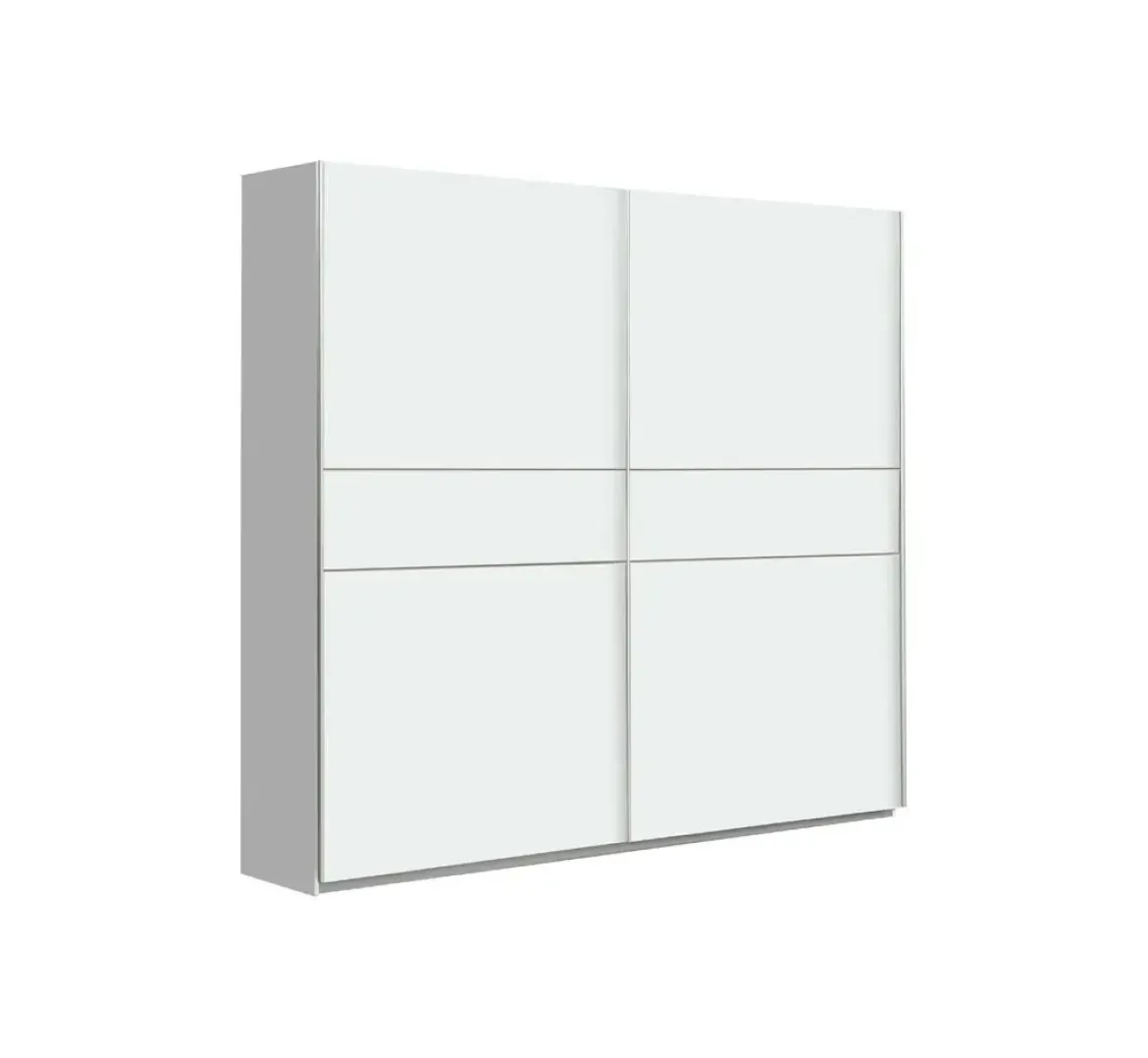 Armario de Dormitorio 200 cm 2 Puertas Correderas Blanco Roble Sonoma WNPS323E1-Q89
