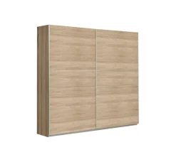 Armario de Dormitorio 200 cm 2 Puertas Correderas Blanco Roble Sonoma WNPS323E1-Q45