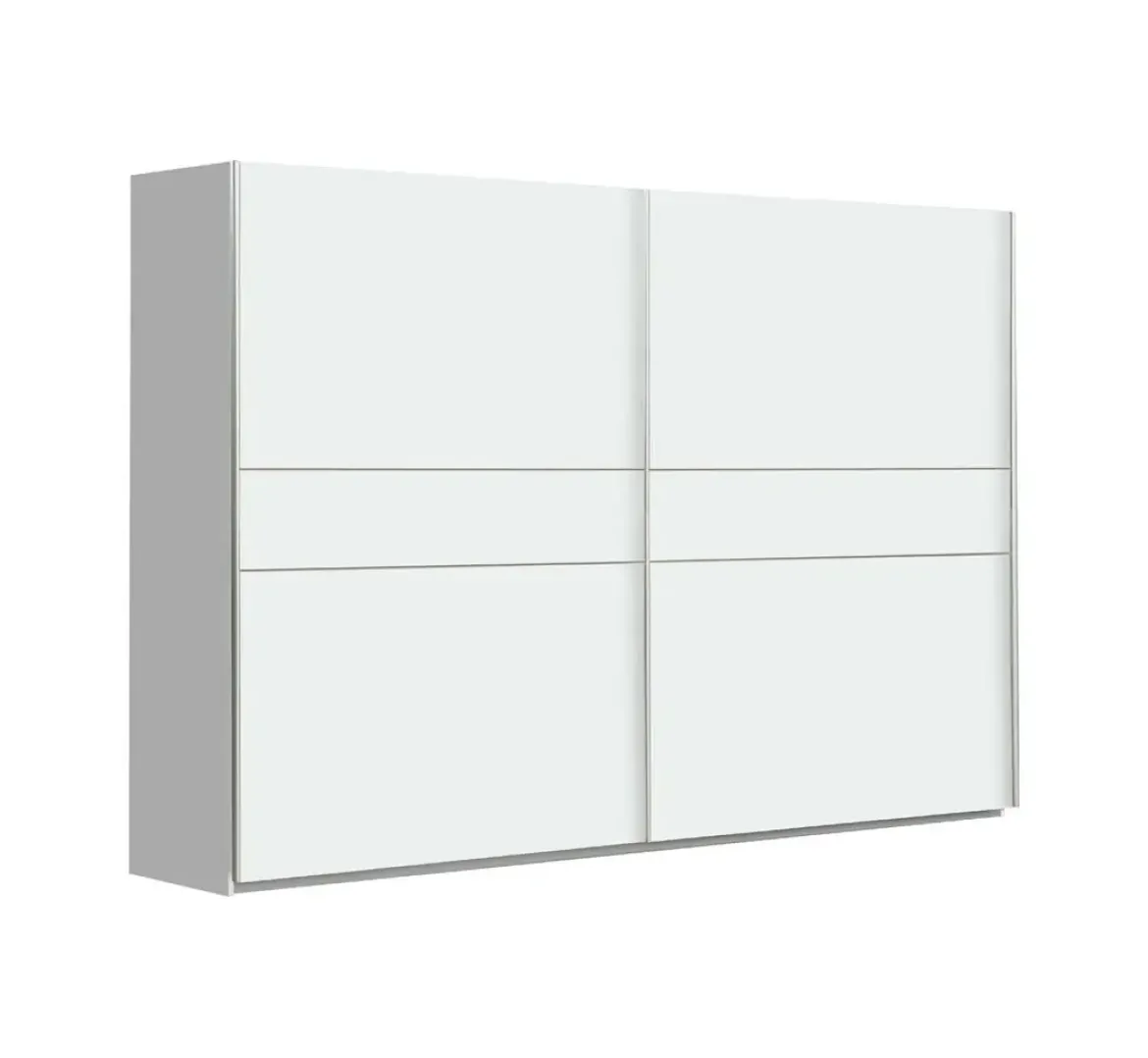 Armario de Dormitorio 269 cm 2 Puertas Correderas Blanco Roble Sonoma WNPS123E1-Q89