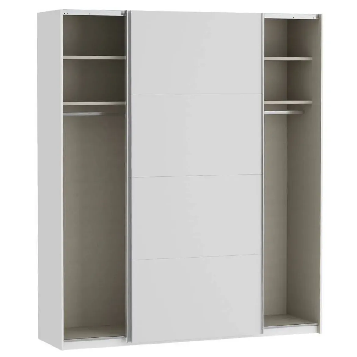 Armario de Dormitorio de 200 cm Blanco Mate 2 Puertas Correderas FTIS32461-120