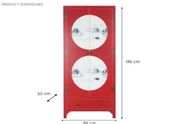 Armario de Madera Abeto Rojo con Cajón MB-205840