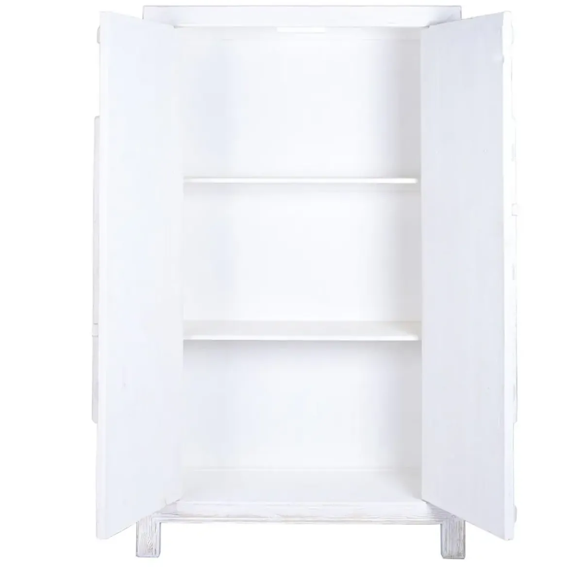 Armario de Madera de Olmo Blanco 2 Puertas MB-226324
