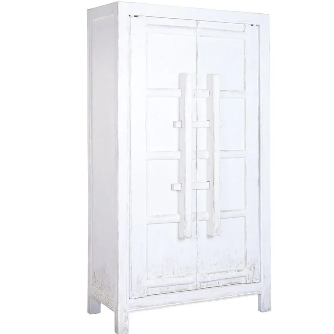 Armario de Madera de Olmo Blanco 2 Puertas MB-226324