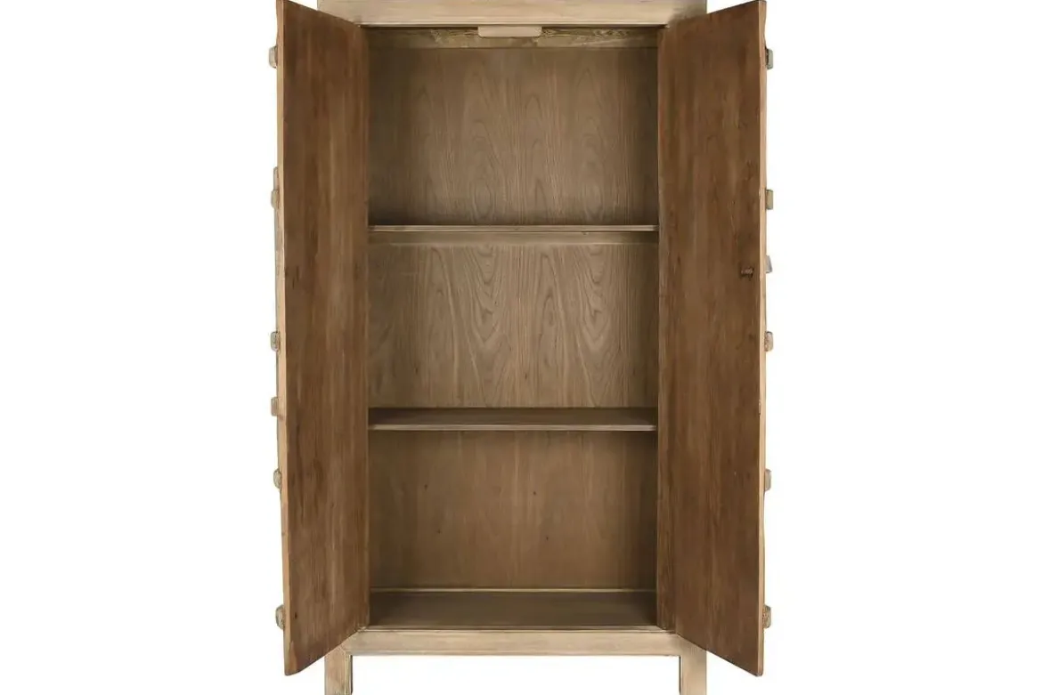 Armario de Madera de Olmo Natural 2 Puertas MB-213718