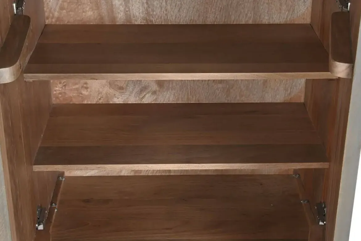 Armario de Madera Gris Oscuro 2 Puertas MB-205745