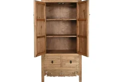 Armario de Madera Natural con Cajones MB-210641