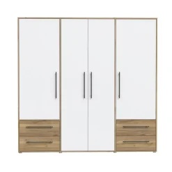 Armario de 4 Puertas 4 Cajones Blanco Mate-Artisan MKSS846-M680 W19