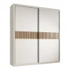 Armario de 2 Puertas Correderas Color Blanco/Amazonas TEIDE HCCHS04