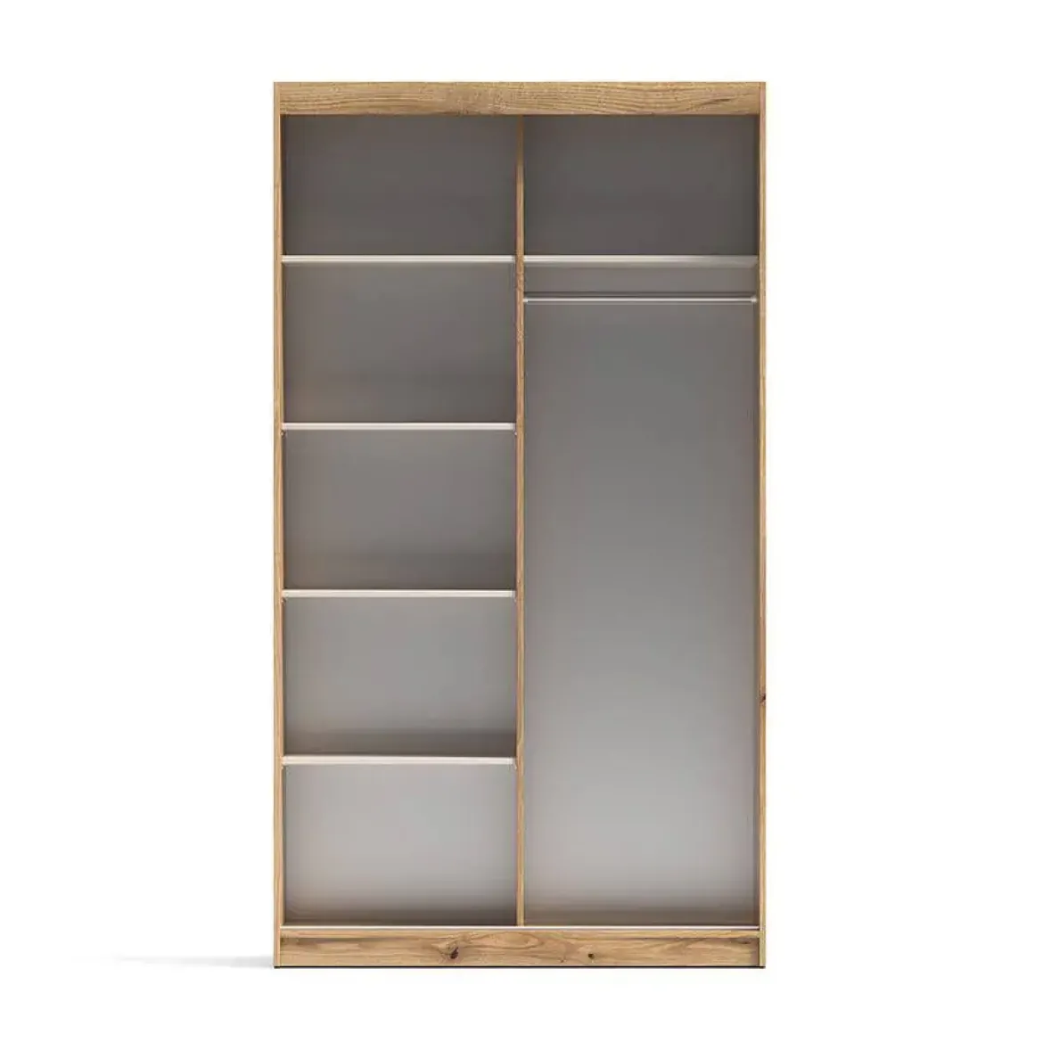 Armario de Puertas Correderas con Espejo 120 cm INOVA