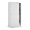 Armario Juvenil de 2 Puertas Correderas color Blanco MAX019O