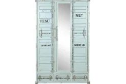Armario Metálico 112 cm Azul Celeste Diseño Container MB-209238