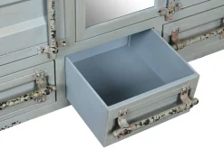 Armario Metálico 112 cm Azul Celeste Diseño Container MB-209238