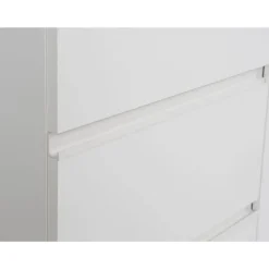 Armario 2 Puertas 3 Cajones en Blanco Mate con Cajonera Exterior W2QS323E71-120