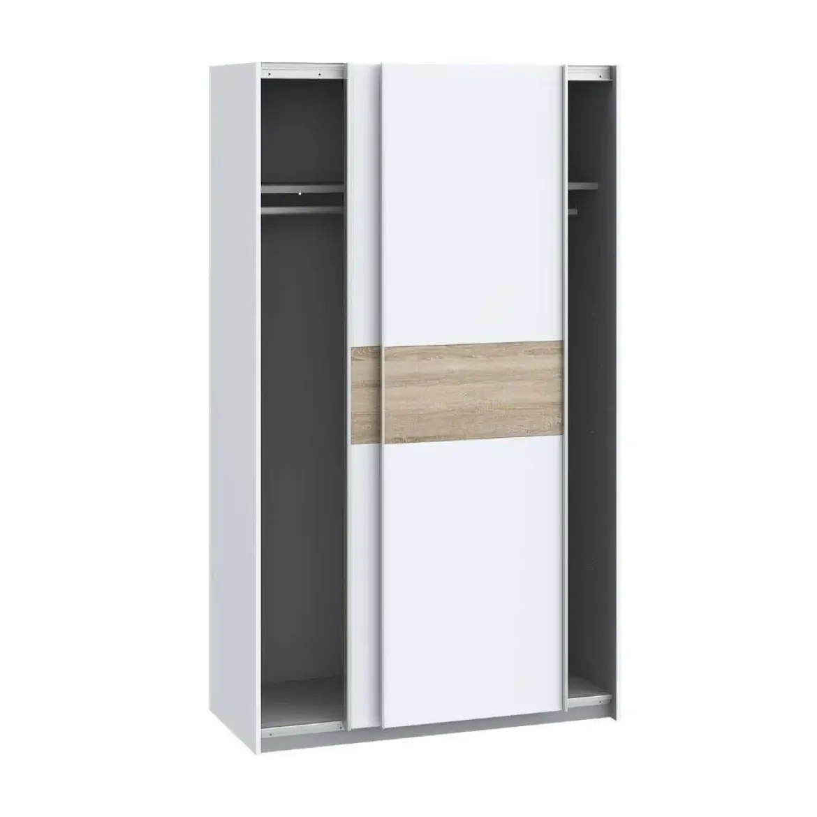 Armario 2 Puertas Correderas Blanco y Roble Sonoma WNPS423E1-Q89