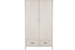 Armario Ropero en MDF Gris Claro con Tiradores Metálicos MB-220060