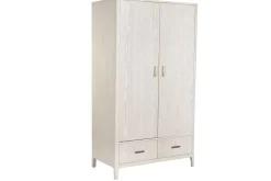 Armario Ropero en MDF Gris Claro con Tiradores Metálicos MB-220060