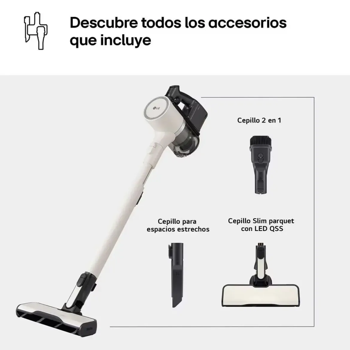 Aspiradora Escoba LG CordZero Kompressor WiFi 220W A9KLITE1C