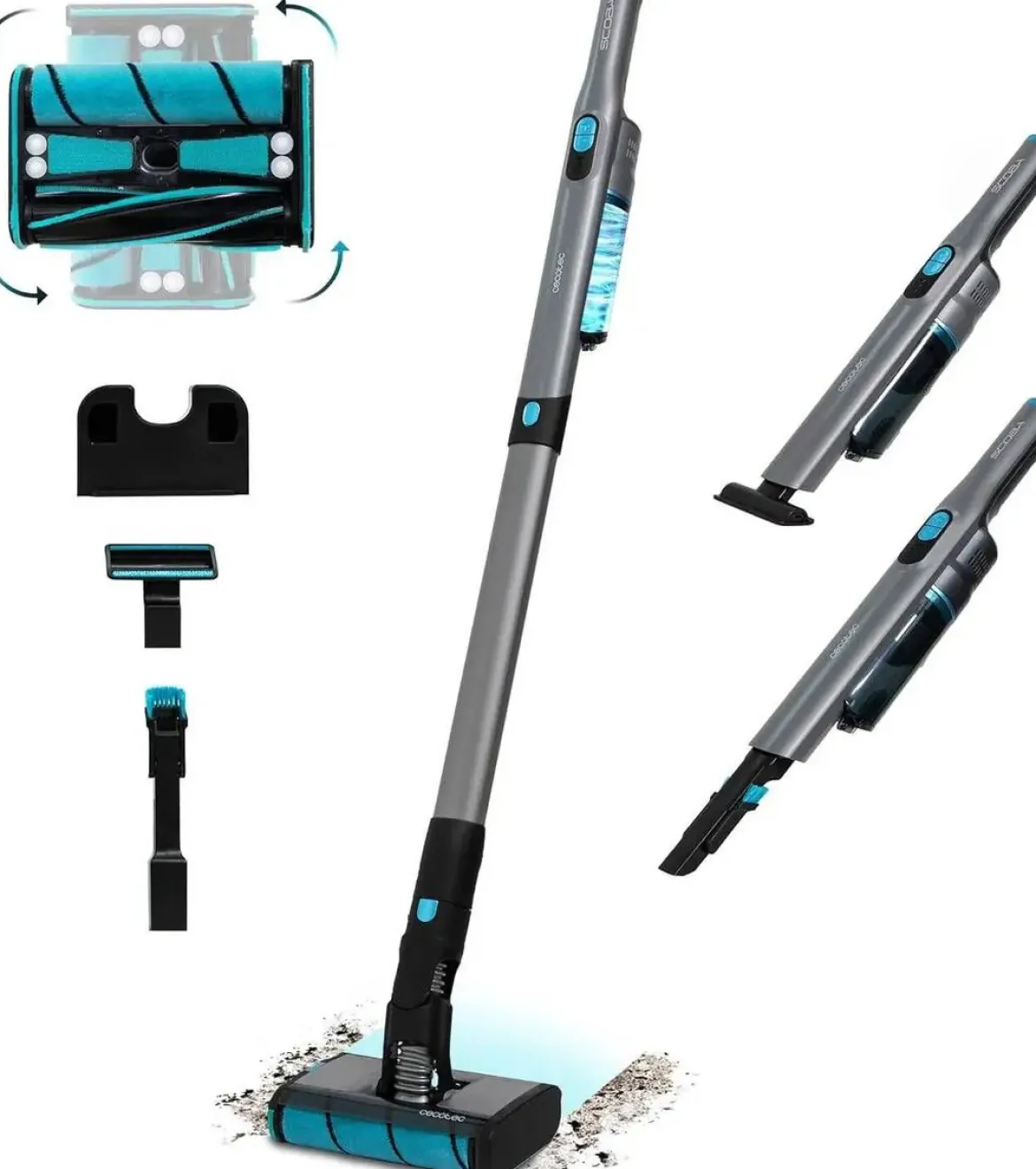 Aspirador Escoba Ultraligero 2 en 1 CECOTEC 2100 TWICE 08408