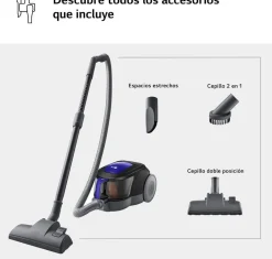 Aspirador sin Bolsa Ciclónico 650W 1.1L Filtro HEPA LG VC5506NHTB