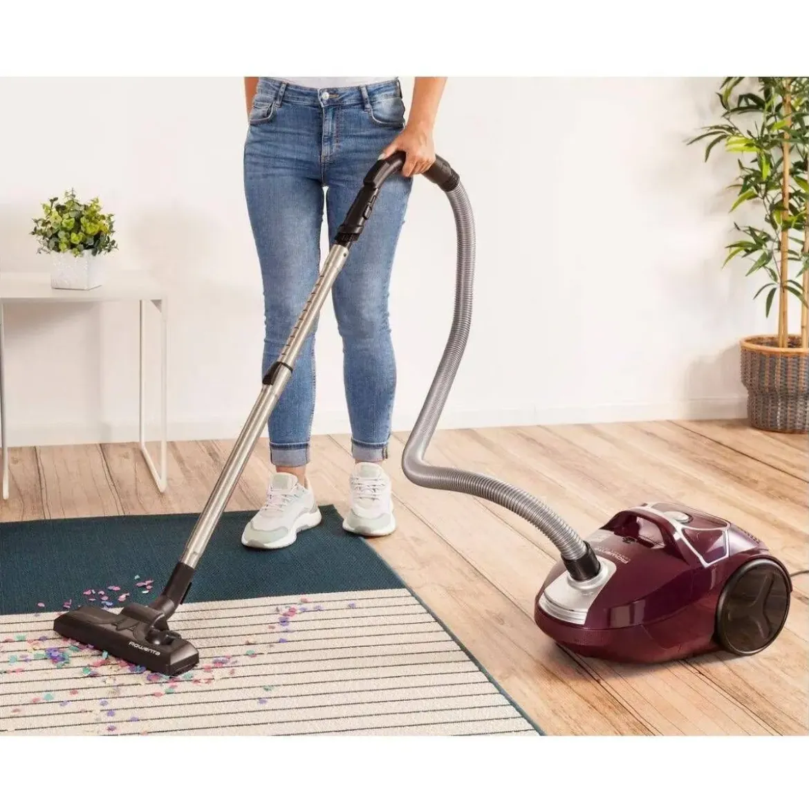 Aspirador Trineo ROWENTA S/Bolsa Compact Power Morado RO3969EA
