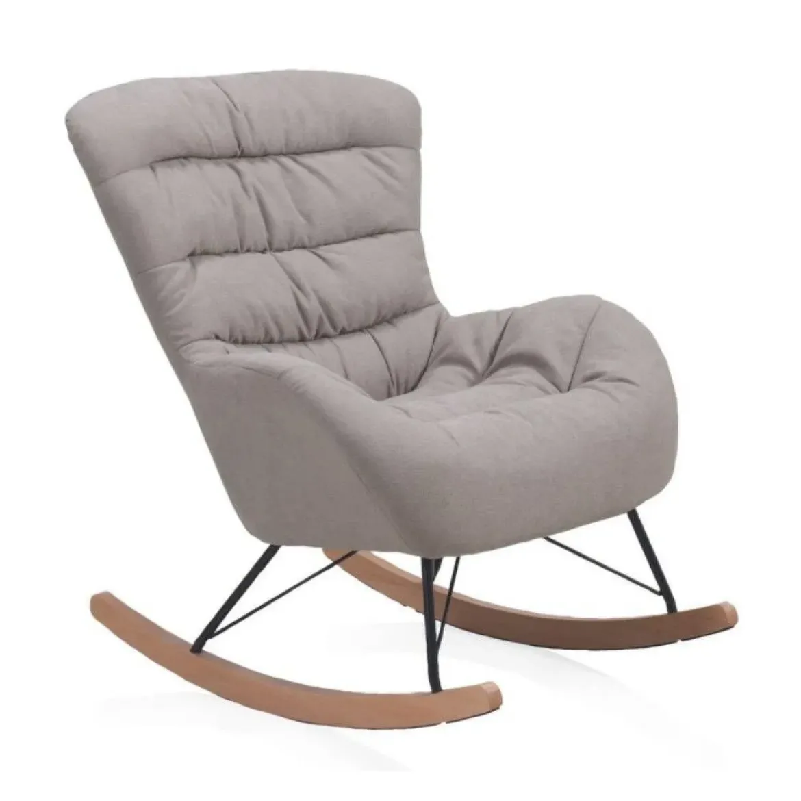 Balancín beige acolchado de estilo nórdico GABAR 10417