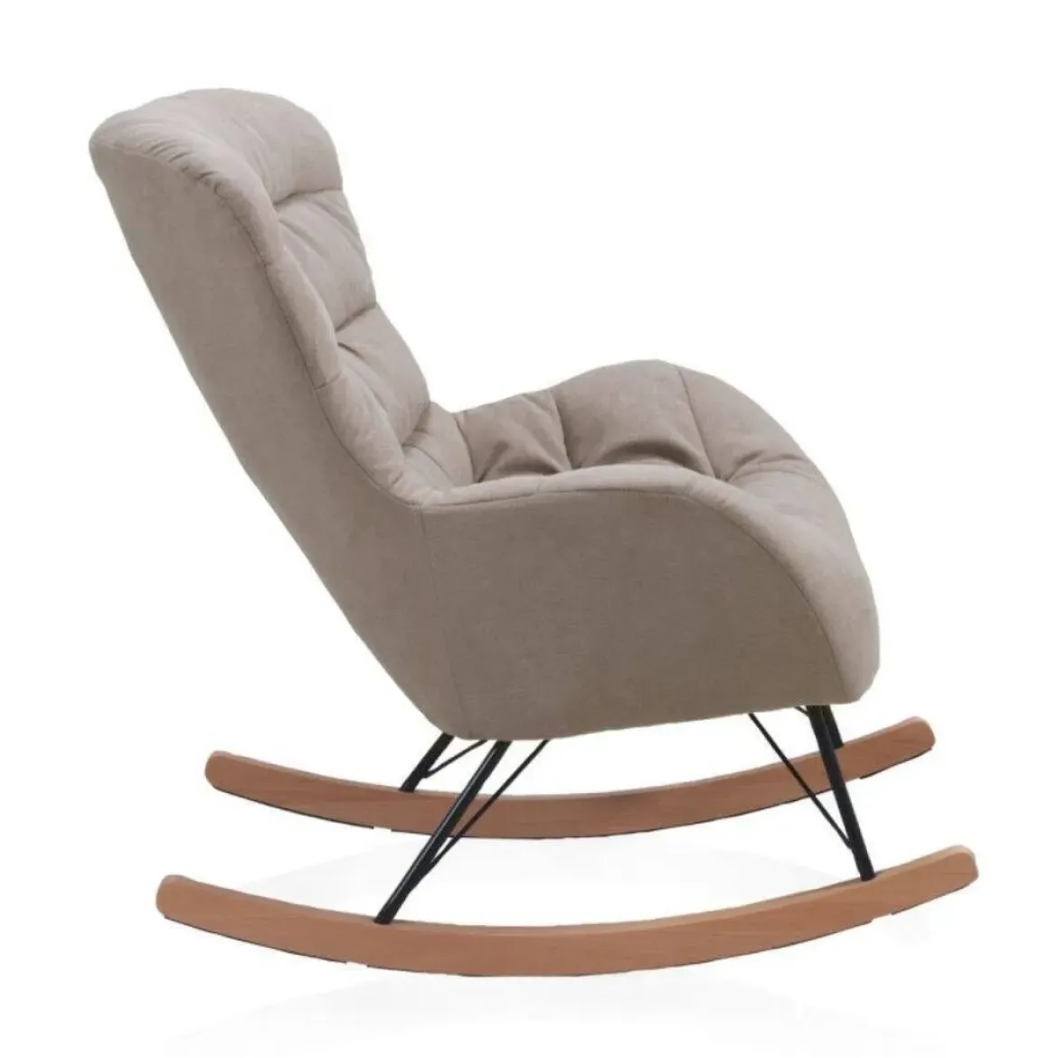 Balancín beige acolchado de estilo nórdico GABAR 10417