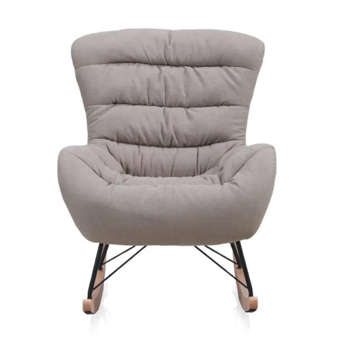 Balancín beige acolchado de estilo nórdico GABAR 10417