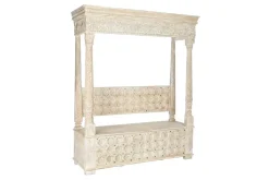 Banco de Interior en Madera de Mango Envejecido Natural MB-208591