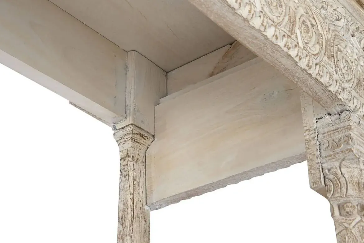 Banco de Interior en Madera de Mango Envejecido Natural MB-208591