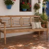 Banco de Jardín de Madera Teca Natural MB-213850