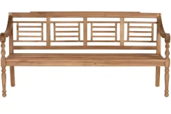 Banco de Jardín de Madera Teca Natural MB-213850