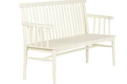 Banco en Madera de Mango y MDF color Crema 153 cm MB-223566