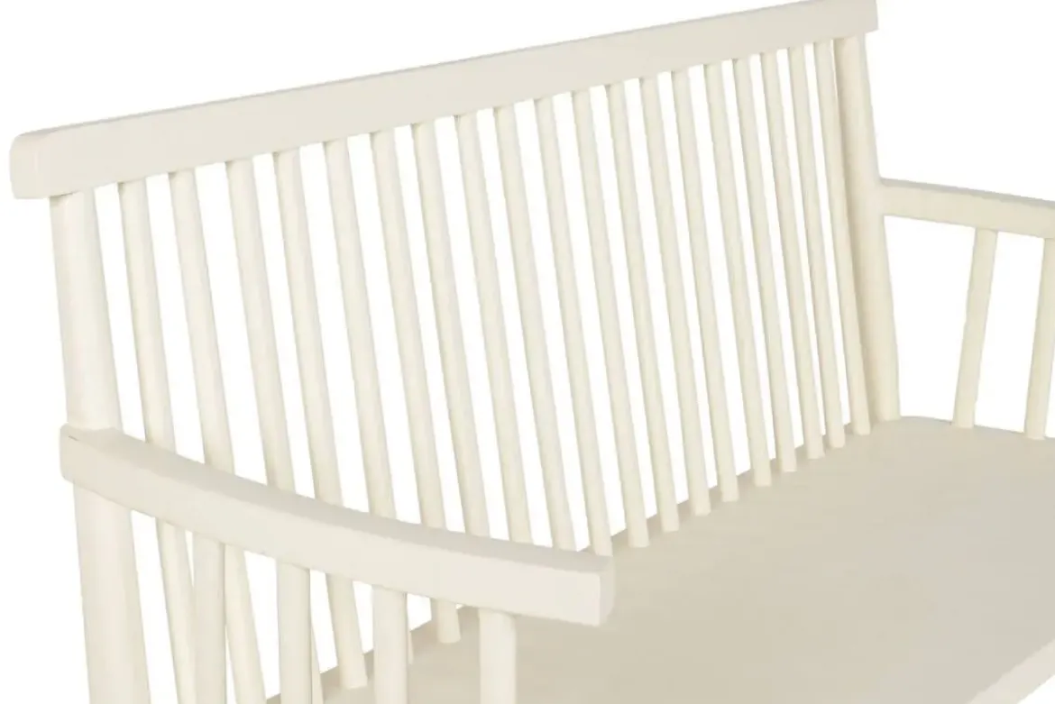Banco en Madera de Mango y MDF color Crema 153 cm MB-223566