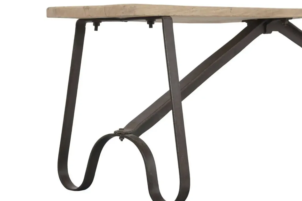 Banco Estructura de Teca y Hierro 155 cm MB-224029