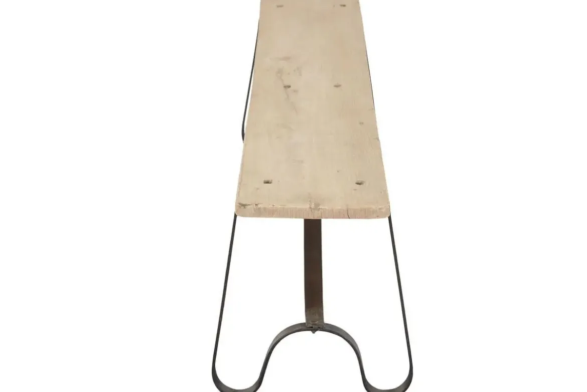 Banco Estructura de Teca y Hierro 155 cm MB-224029