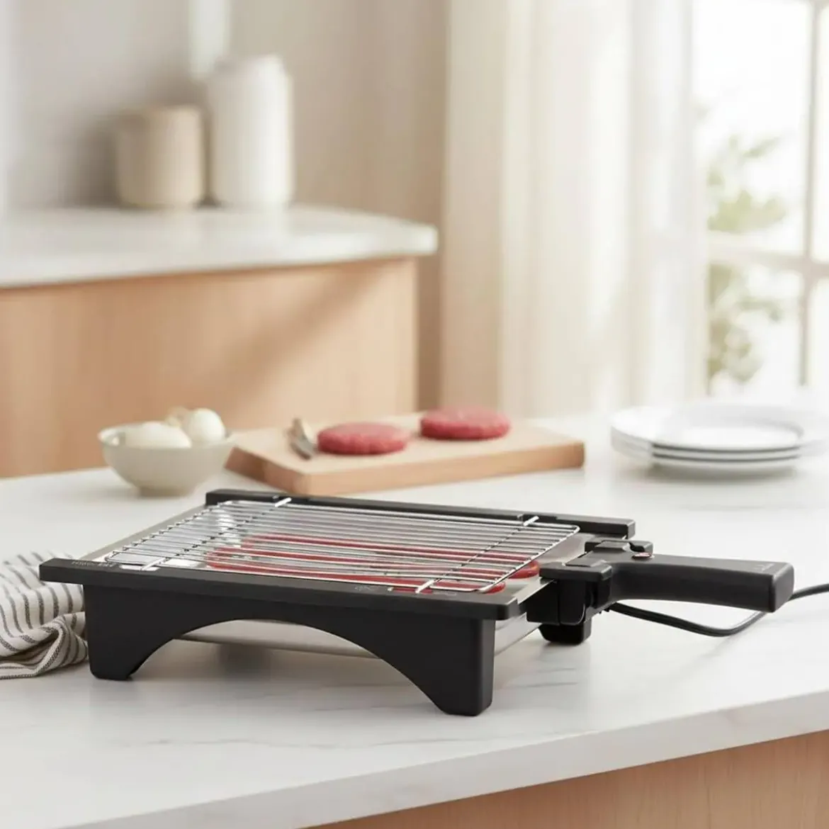 Barbacoa Eléctrica JATA BQ95 2000W Desmontable sin Humos