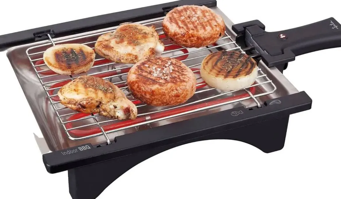 Barbacoa Eléctrica JATA BQ95 2000W Desmontable sin Humos
