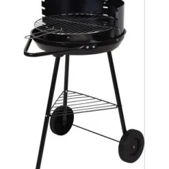 Barbacoa Redonda Carbon Negra Portatil X85000070