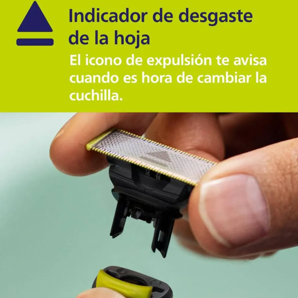 Barbero Recortador Philips OneBlade Pro Cara y Cuerpo Cuchilla 360 Peine-guía 12 longitudes QP6542/15
