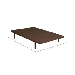 Base Tapizada Transpirable 105x200 cm color Wengue DL12084