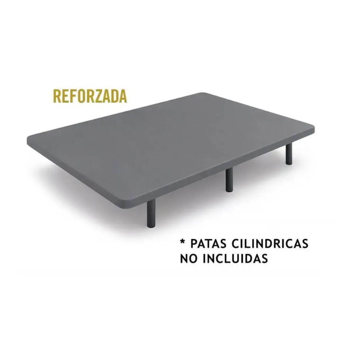 Base tapizada 150x190 color Gris DSUEÑOS BT-205