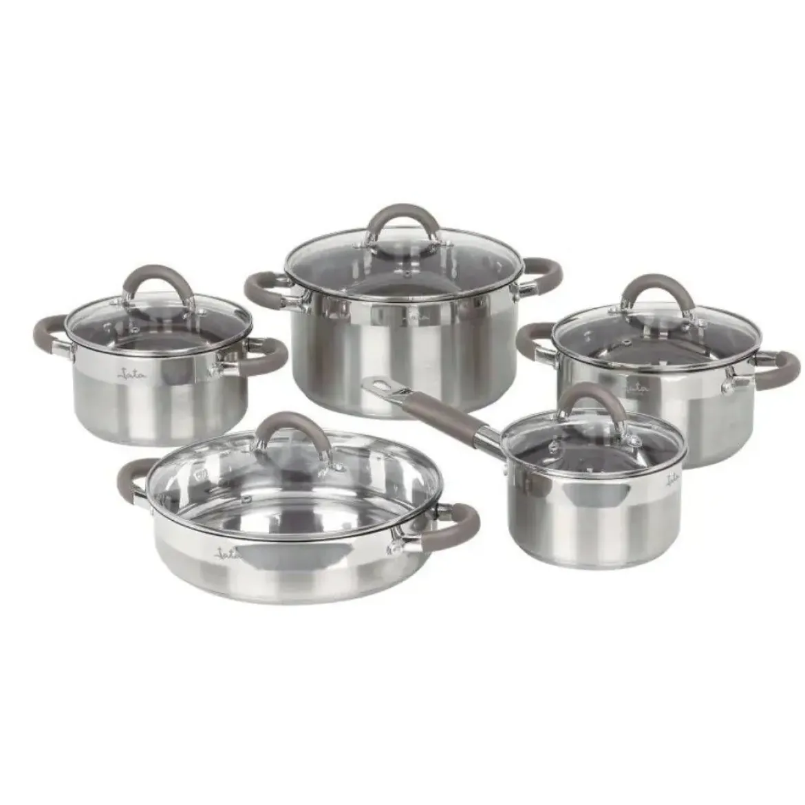 Batería de Cocina Acero Inoxidable 5 Piezas JATA-H BC10